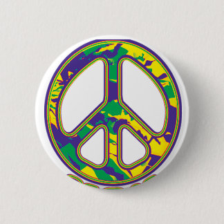 Hippie Vredesteken 60s 70s Ronde Button 5,7 Cm