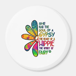 Hippie White Magneet