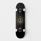 Hippie Witchy Peace Sign Mystical Skateboard (Voorkant)