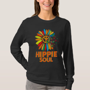 Hippie Ziel Madeliefje Vredes Symbool Bloem Voor M T-shirt