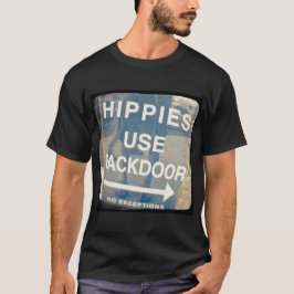Hippies Gebruik Mannen met achterdeur T-shirt