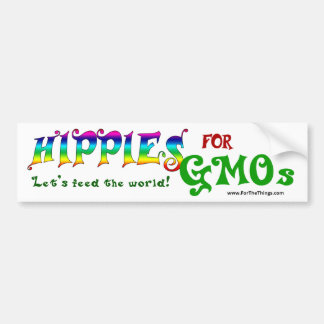 Hippies voor Bumpersticker van GGO's