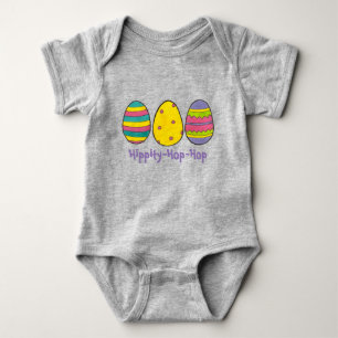 Hippity-Hop-Hop Pink Easter Bunny Egg Eggs Romper