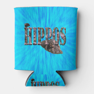 Hippo Afbeelding Logo met Hippos, Blikjeskoeler