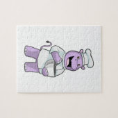 Hippo als Chef met Bowl Legpuzzel (Horizontaal)