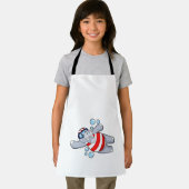 Hippo als duiker met zwembril schort (Insitu)