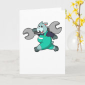 Hippo als Mechanisch met Wfrank Kaart (Gele Bloem)