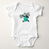 Hippo als Mechanisch met Wfrank Romper (Voorkant)