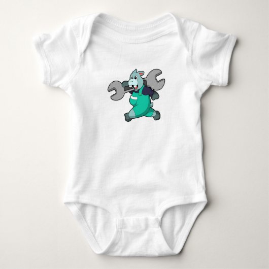 Hippo als Mechanisch met Wfrank Romper (Voorkant)