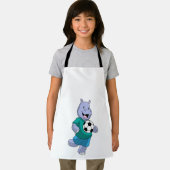 Hippo als voetzoeker met Voetbal Schort (Insitu)