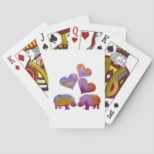 Hippo Art Pokerkaarten