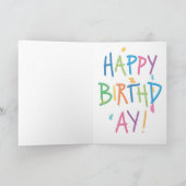 HIPPO ARTIST Birthday Kaart (Binnen)