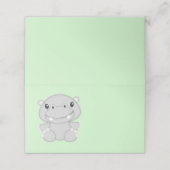 Hippo Baby shower Green (Buitenkant ongevouwen)