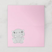Hippo Baby shower Roze (Buitenkant ongevouwen)