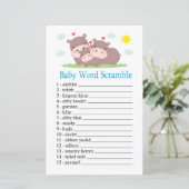Hippo Baby word scramble game (Staand voorkant)