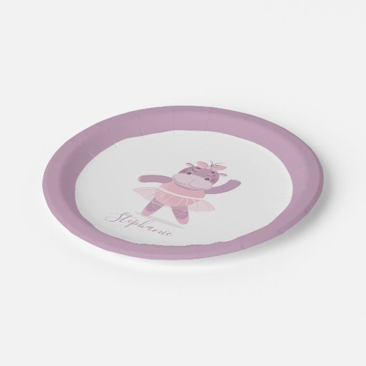 Hippo Ballerina Paper Bord (Gekanteld)