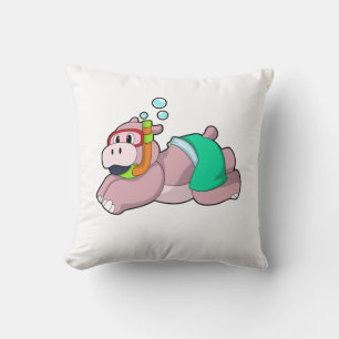 Hippo bij duiken met Snorkel Kussen