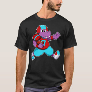 Hippo bij Sport met Helm T-shirt