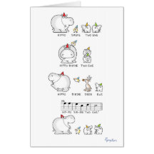 HIPPO BIRDIE DEUX EWE jumbocard par Sandra Boynton