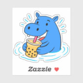 Hippo Boba Sticker (Vel)