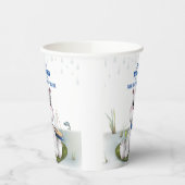 Hippo Boy-Baby shower Papieren Bekers (Links)