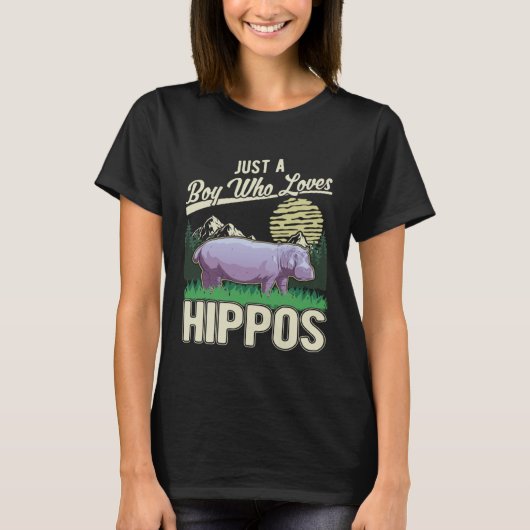 Hippo Boy Hippopotamus Hippo  1 T-shirt (Voorkant)