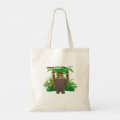Hippo Canvas tas (Achterkant)