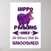 Hippo die slechts het Teken Poster van het Teken p (Voorkant)