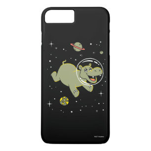 Hippo-dieren in de ruimte iPhone 8 plus / 7 plus hoesje