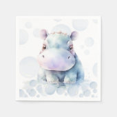 Hippo en bubbels servet (Voorkant)