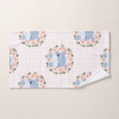 Hippo Et Tatouage Fleur (Serviette à main)