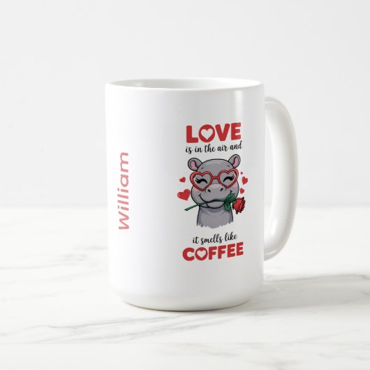 Hippo Express Your Love Mug Koffiemok (Voorkant rechts)