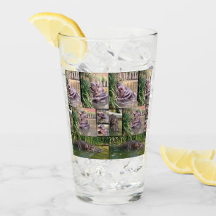 Hippo fotocollage, Drink glas
