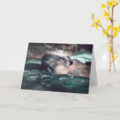 Hippo, gelukkige verjaardag! kaart (Gele Bloem)