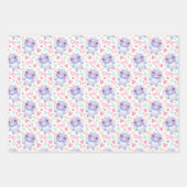 Hippo Giraffe Pig Love Wrapping Paper Set of 3 (Voorkant 3)