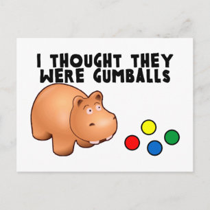 Hippo Gumballs Briefkaart