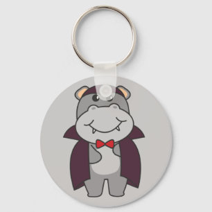Hippo Halloween Cute Devil Vampire Costume Keychai Sleutelhanger