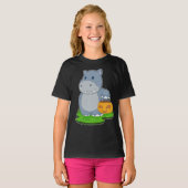 Hippo Halloween Pumpkin T-shirt (Voorkant volledig)