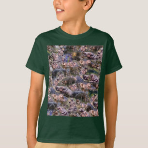 *Hippo Haven: een speelse collage van rivierreuzen T-shirt