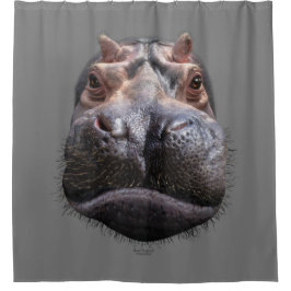 Hippo Head Douchegordijn