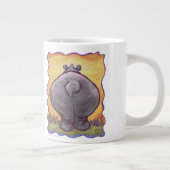 Hippo Head en Tails Jumbo Jumbo Mok (Rechts)