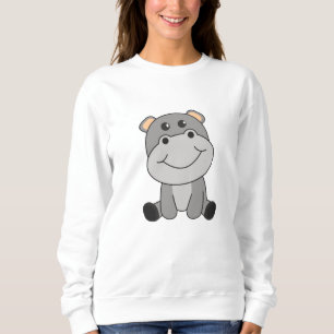 Hippo Hippo Cute Animals voor kinderen met hippo's Trui