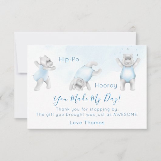 Hippo Hooray Somersault Bedankt (Voorkant)