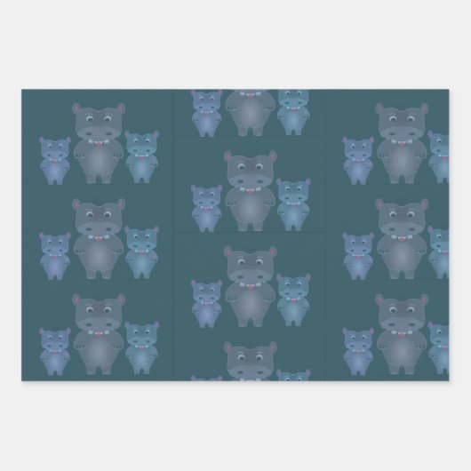 Hippo-hub Inpakpapier Vel (Voorkant)