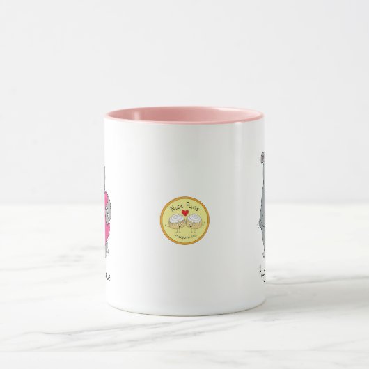 Hippo Hugs Valentijn Day Coffee of Tea Mok (Midden)