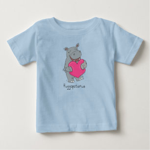 Hippo Hugs Valentijn’s Day Baby T-shirt