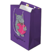 Hippo Hugs Valentine's Day Cadeau sac (Dos Angle)