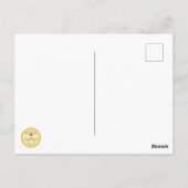 Hippo Hugs Valentine's Day Carte postale rose (Dos)