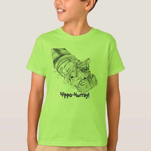 Hippo-Hurray. T-shirt (Voorkant)