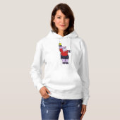 Hippo in Soccer als Referee Hoodie (Voorkant volledig)